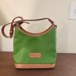 Dooney & Bourke - Lime Green - Shoulder Bag - Purse - Waxed Canvas.